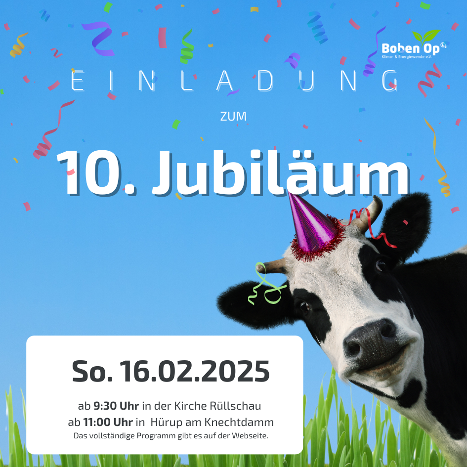 Einladung 10. Bobenop Jubiläum